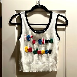 Cider Sweater Crop Tank “it’s time to dance”